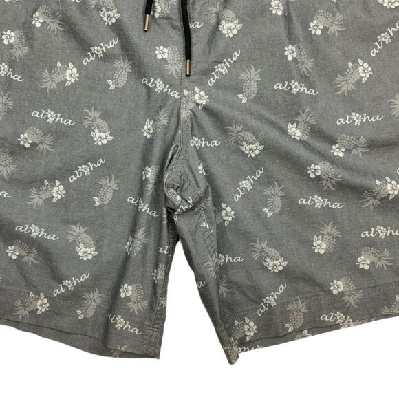 Rails Aloha Pineapple Kian Swim Trunks Short 2XL XXL Kian Gray NEW - Picture 8 of 12